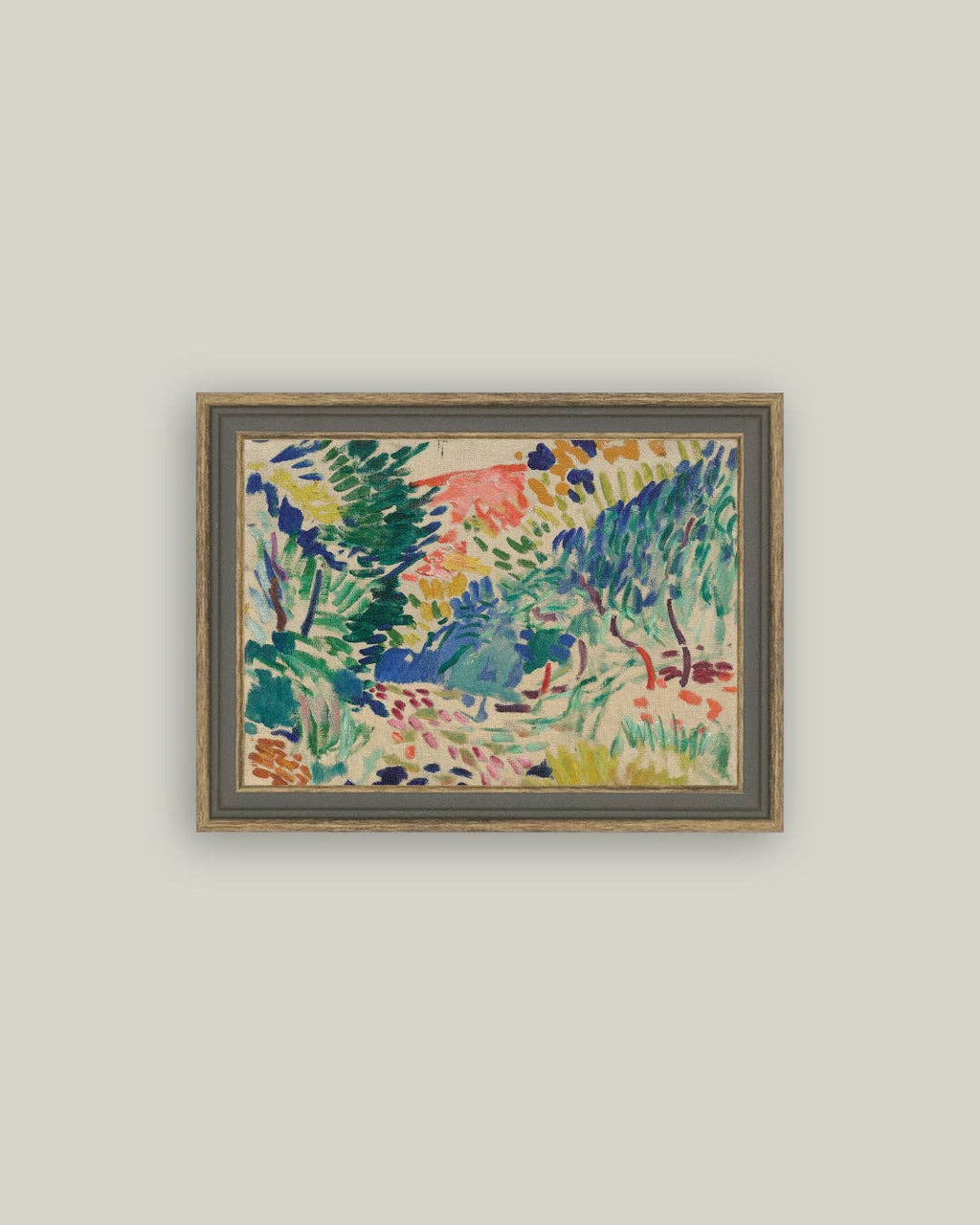 Landscape at Collioure Framed Antique Art: 9x7