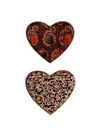 Chehoma S/2 Burgundy Heart Trays Bangalore cutout