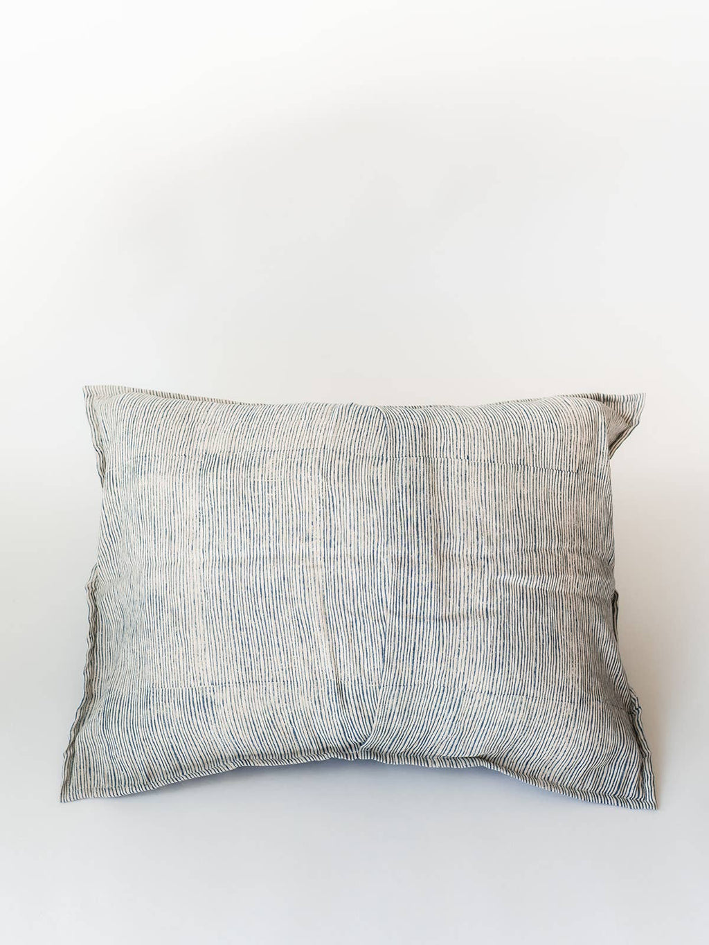 Blossom Block Print Sham: ORANGE / KING