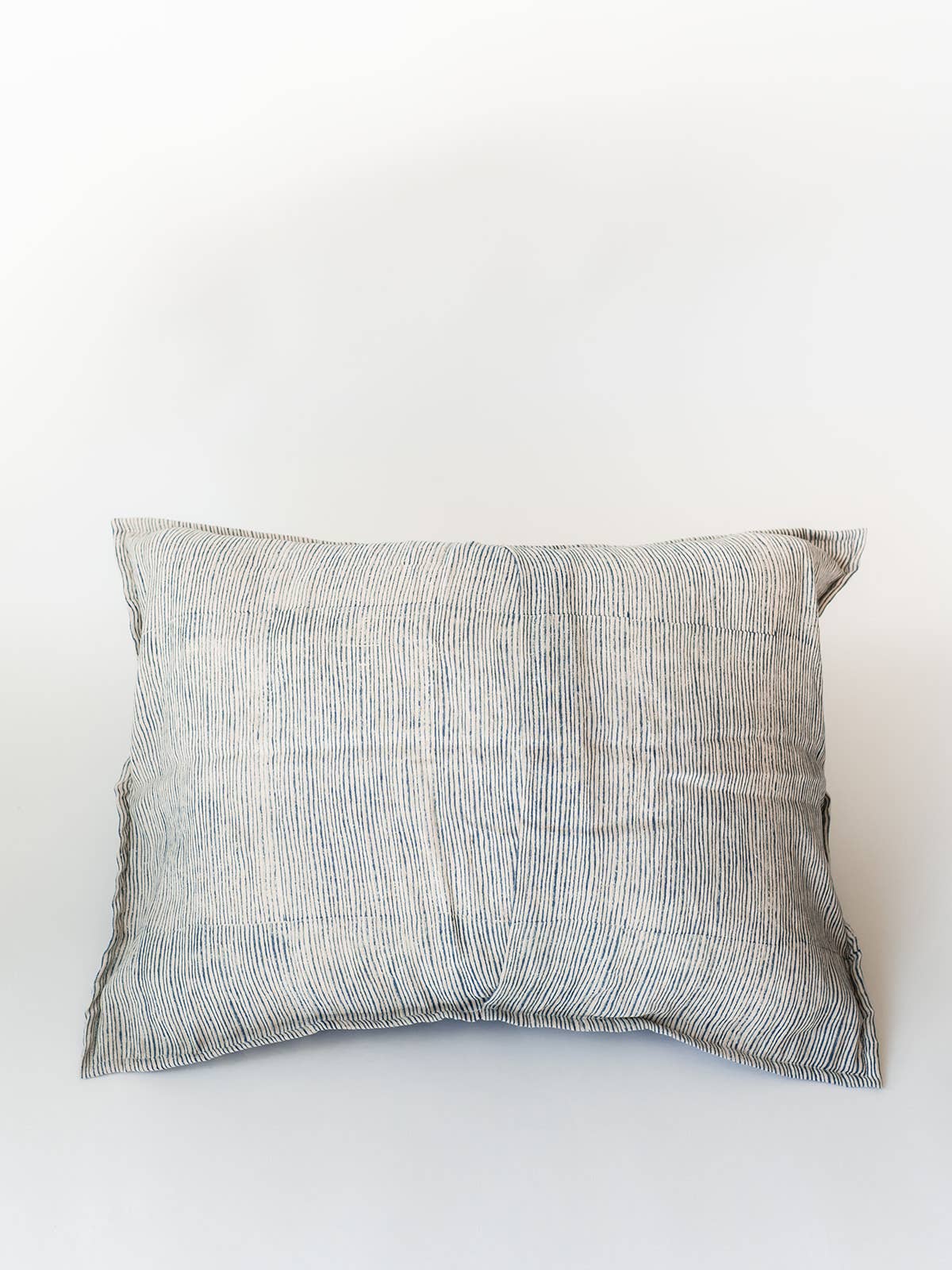Blossom Block Print Sham: ORANGE / KING
