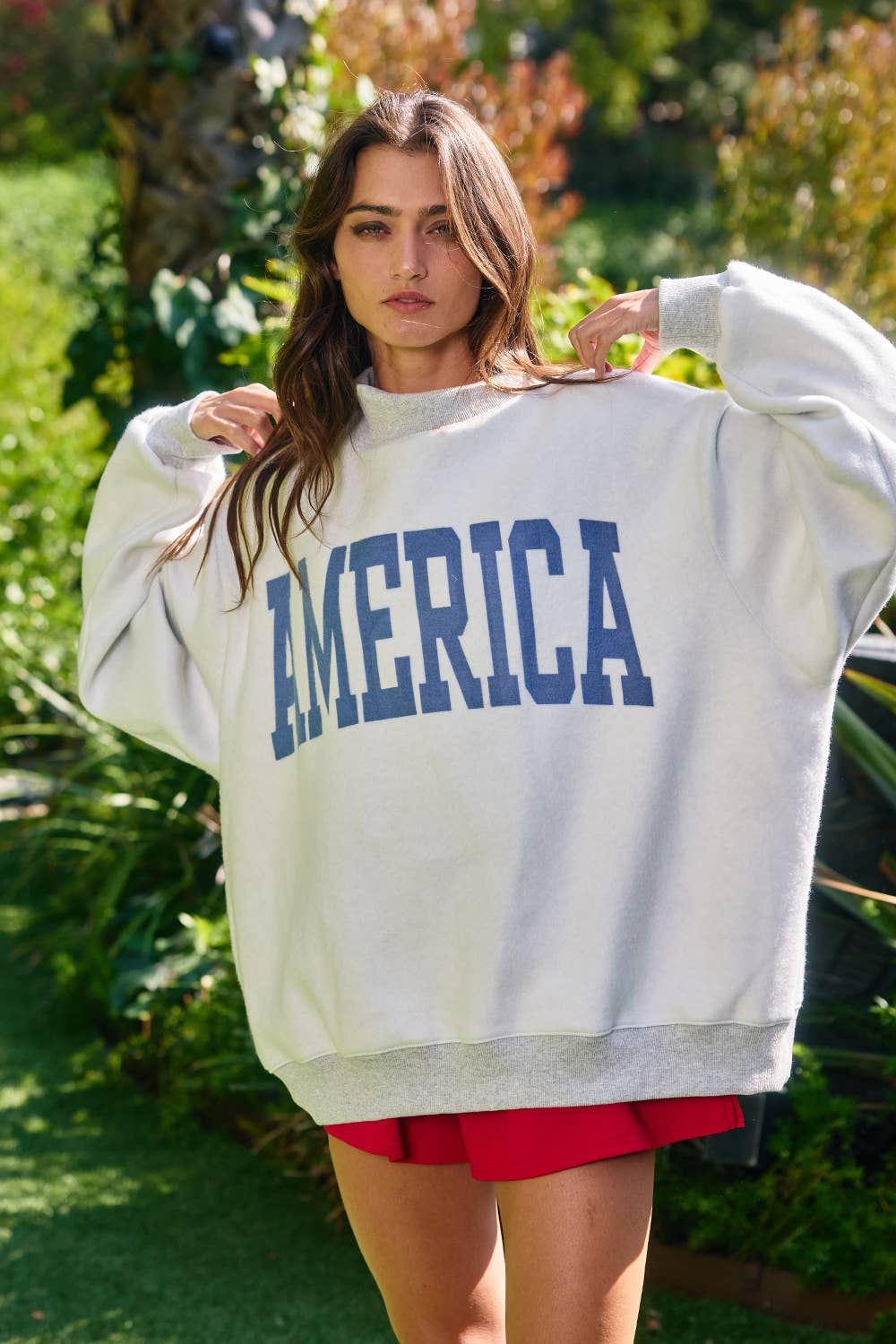 USA/America Print Reversible Sweatshirt