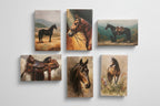Equestrian matchbox, matches for candles, party favors, gift