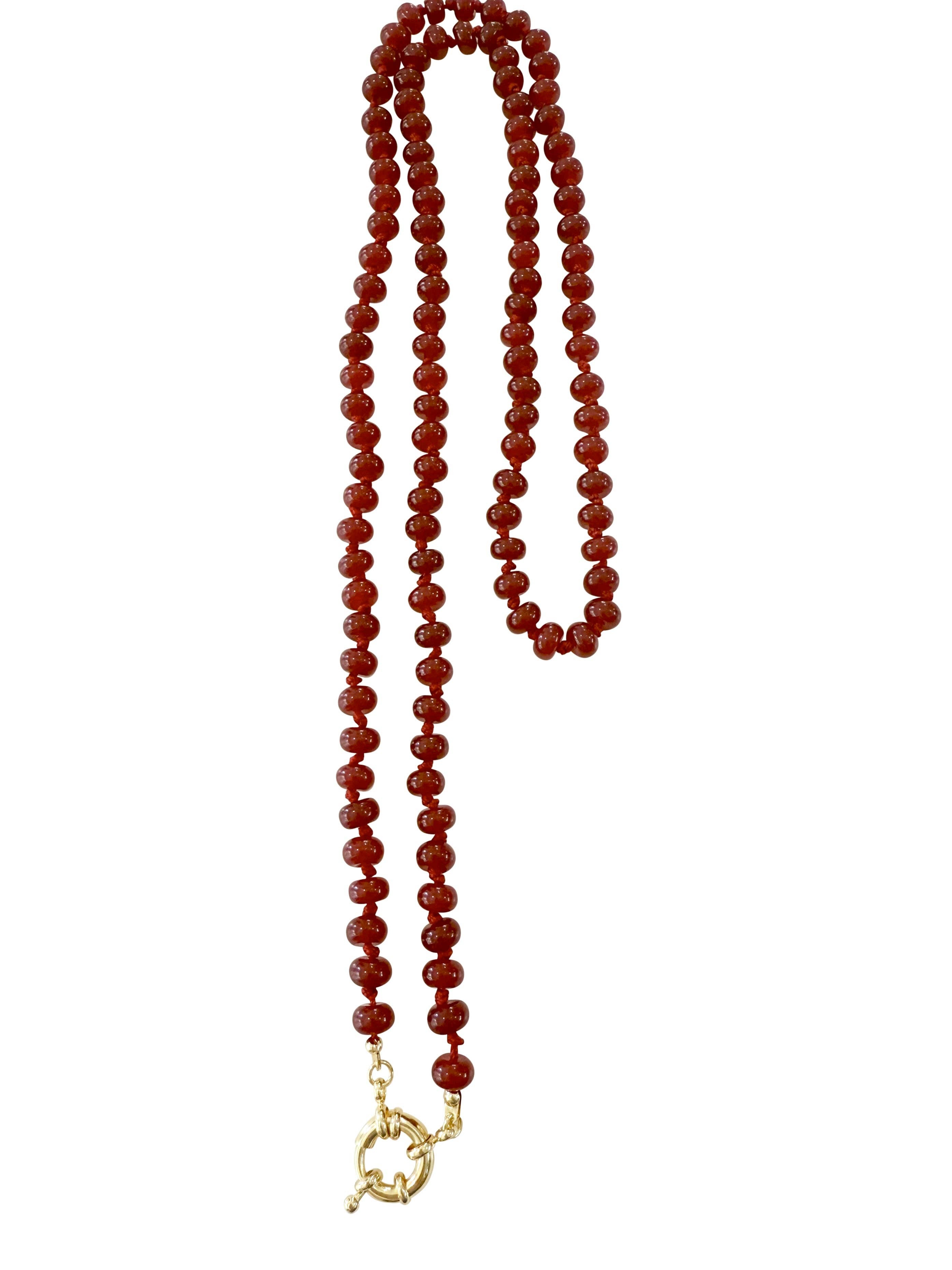Landry Stone Necklace - Red Agate
