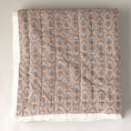 Charlie Block Print Quilt: BLUE / KING/CAL KING