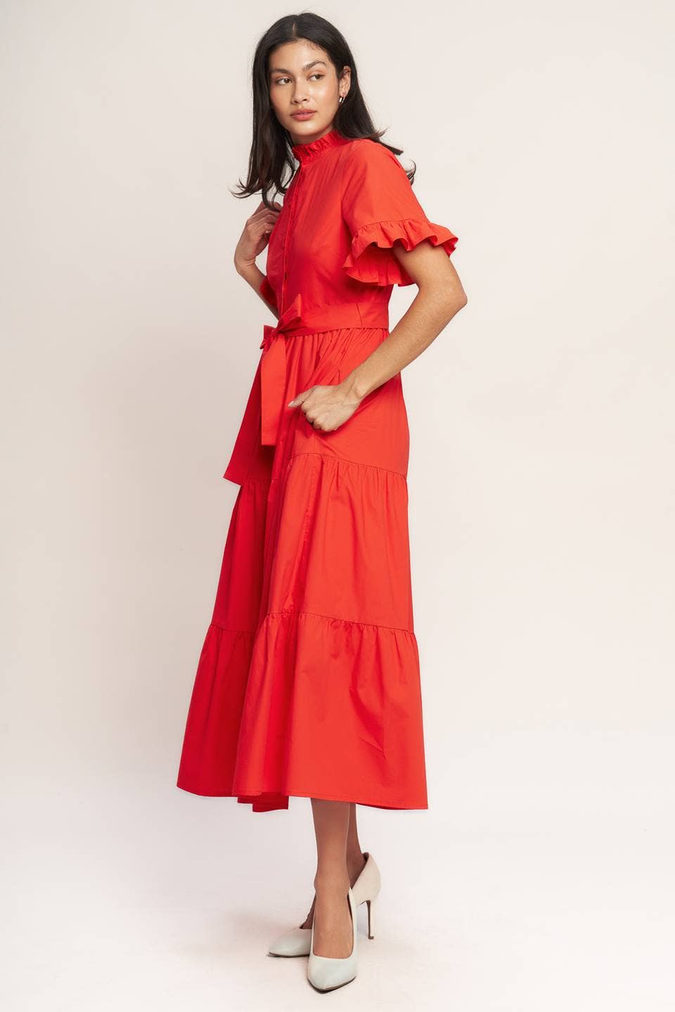Red Midi Dress