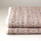 Charlie Block Print Quilt: BLUE / KING/CAL KING