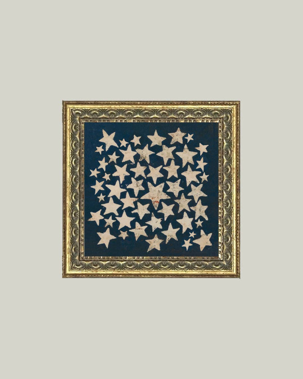 Stars Framed Antique Art: 9x9