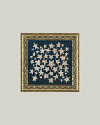 Stars Framed Antique Art: 9x9