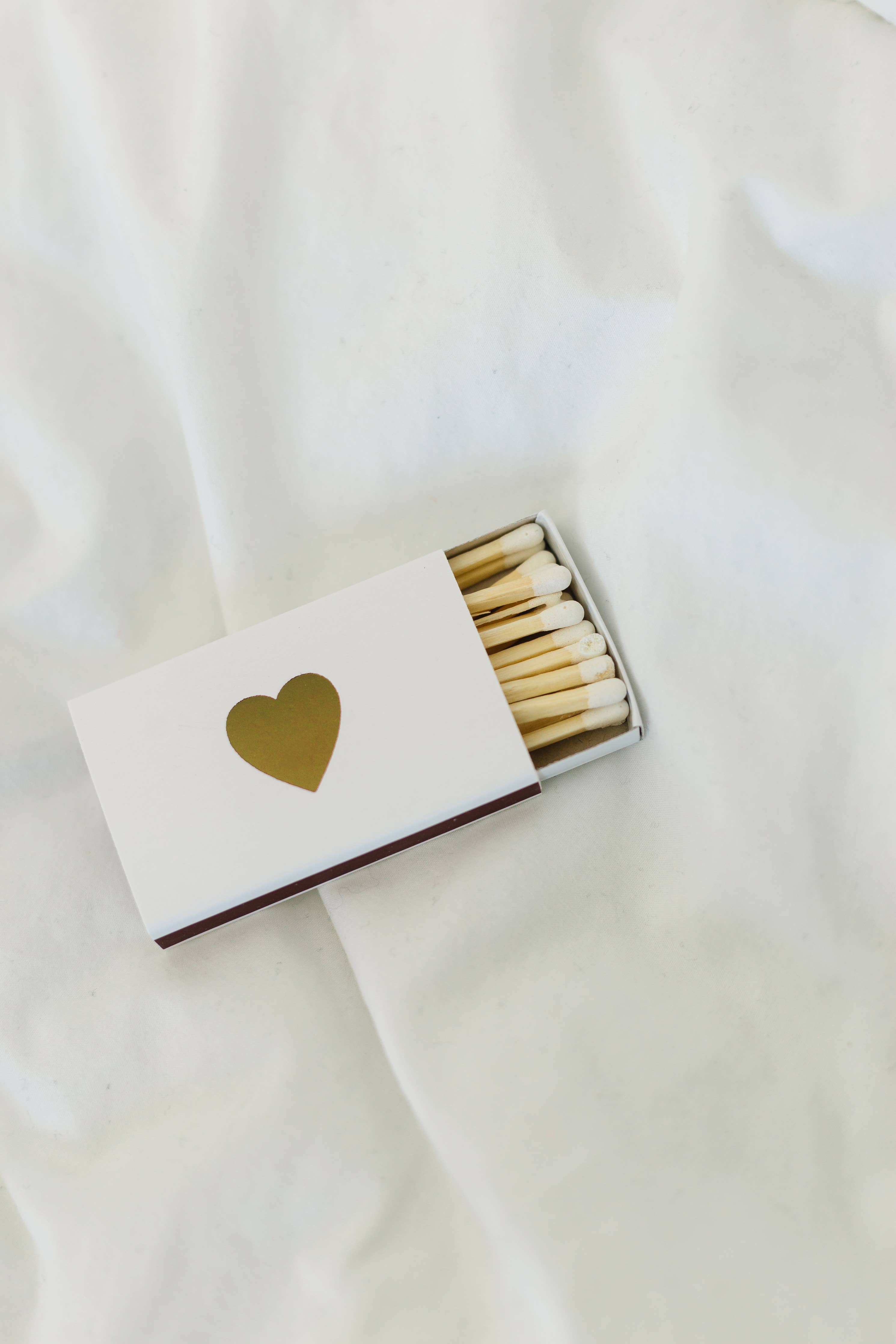 Classic Heart Matchbox | Be Mine Matches | Love Candle Gift