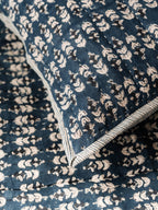 Blossom Block Print Quilt: ORANGE / KING/CAL KING