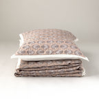 Charlie Block Print Sham: BLUE / KING