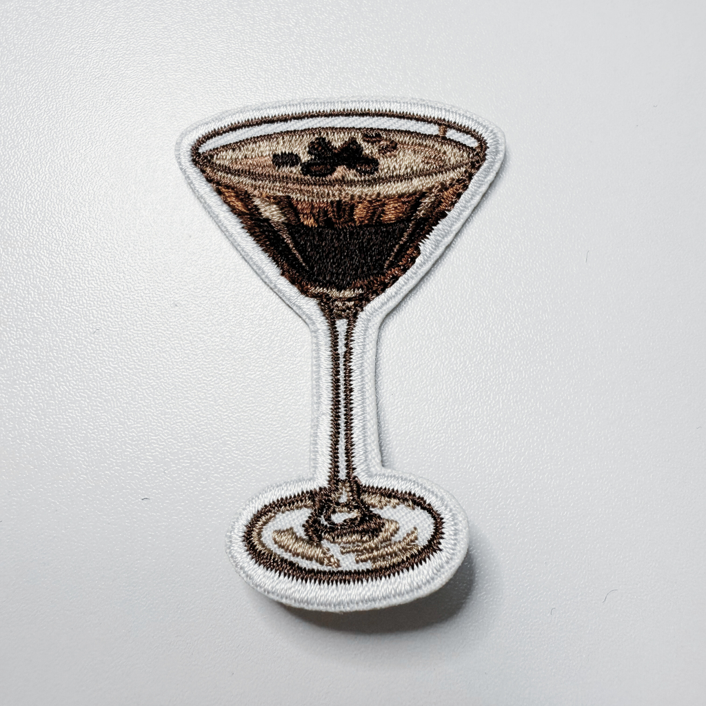 2.5" Espresso Martini - Embroidered Hat Patch: QTY 1