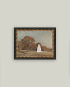 Autumn Field Ghost Framed Antique Art: 7x5