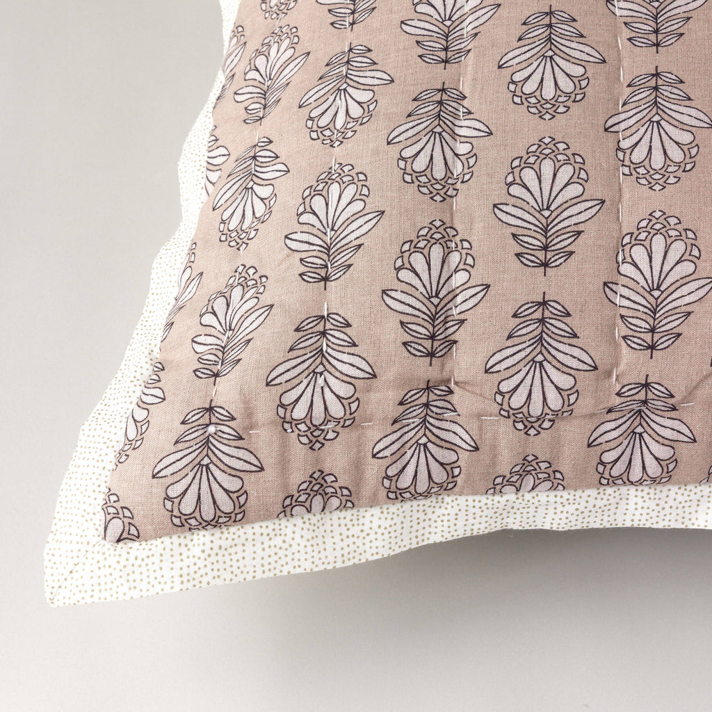 Charlie Block Print Sham: BLUE / KING