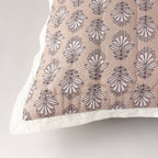 Charlie Block Print Sham: BLUE / KING