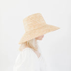 Gigi Pip Jolie Straw Boater Hat - Natural