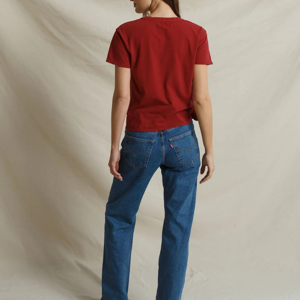 Harley SS Boxy Tee - Ruby Red