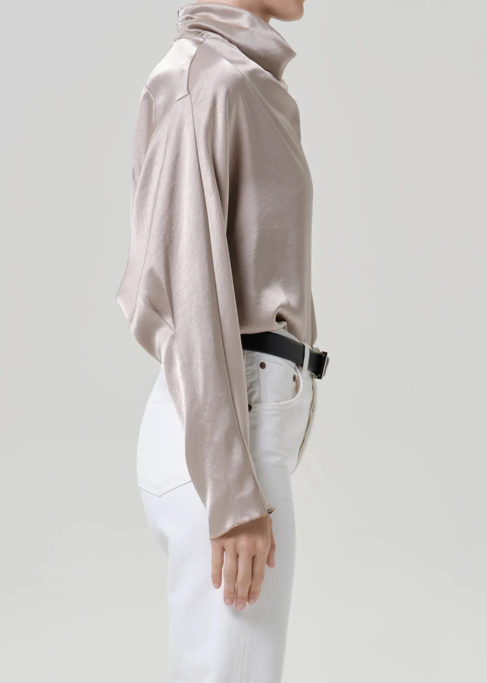 Ilaria Draped Top - Champagne