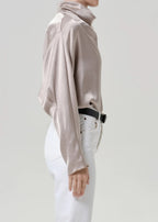 Ilaria Draped Top - Champagne