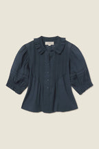 jess Blouse Teal Cotton Voile