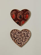 Chehoma S/2 Burgundy Heart Trays Bangalore