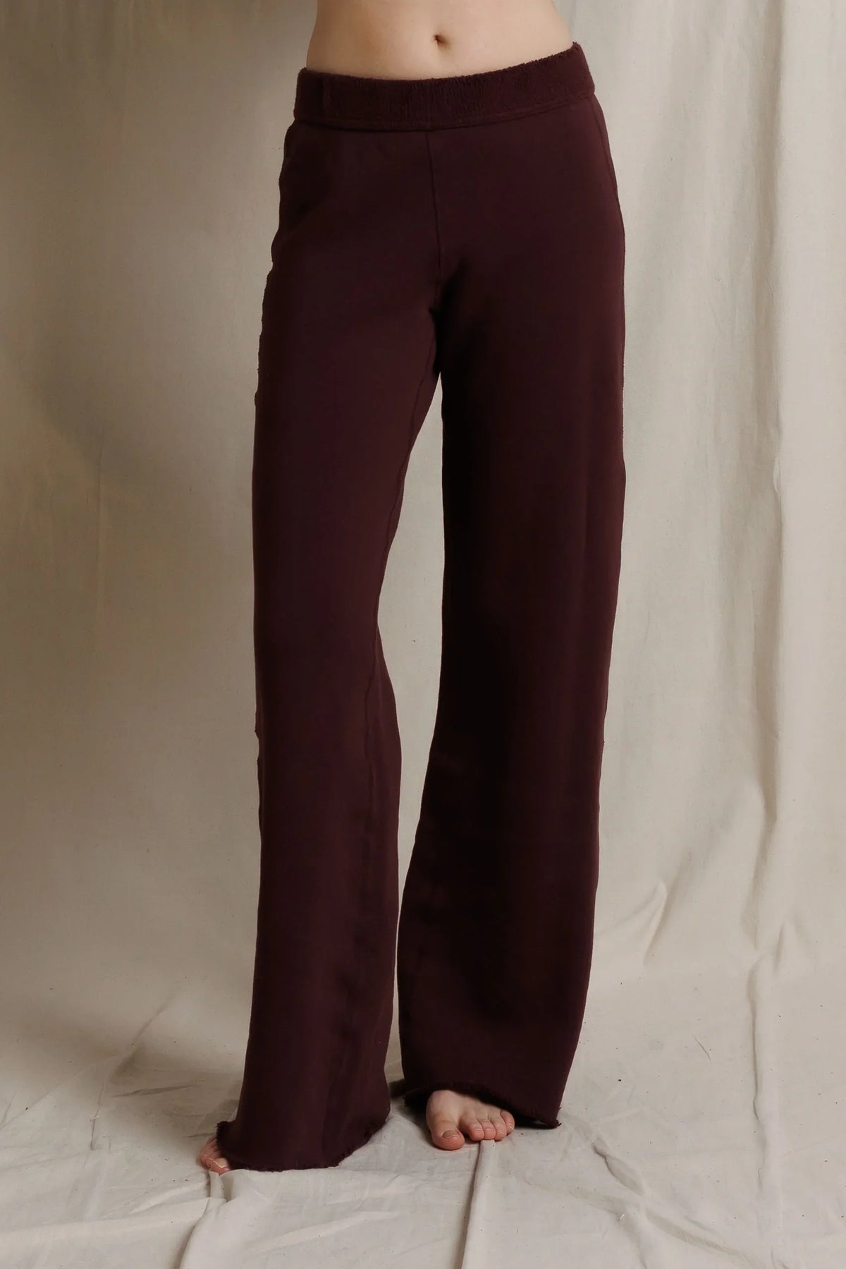 Marley Reverse Fleece Pant - Cherry Lacquer