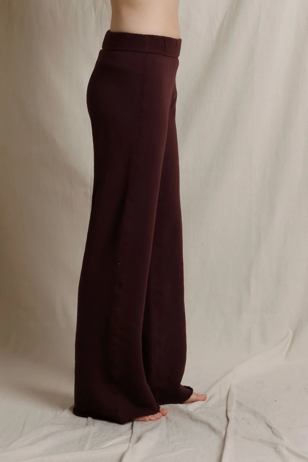 Marley Reverse Fleece Pant - Cherry Lacquer