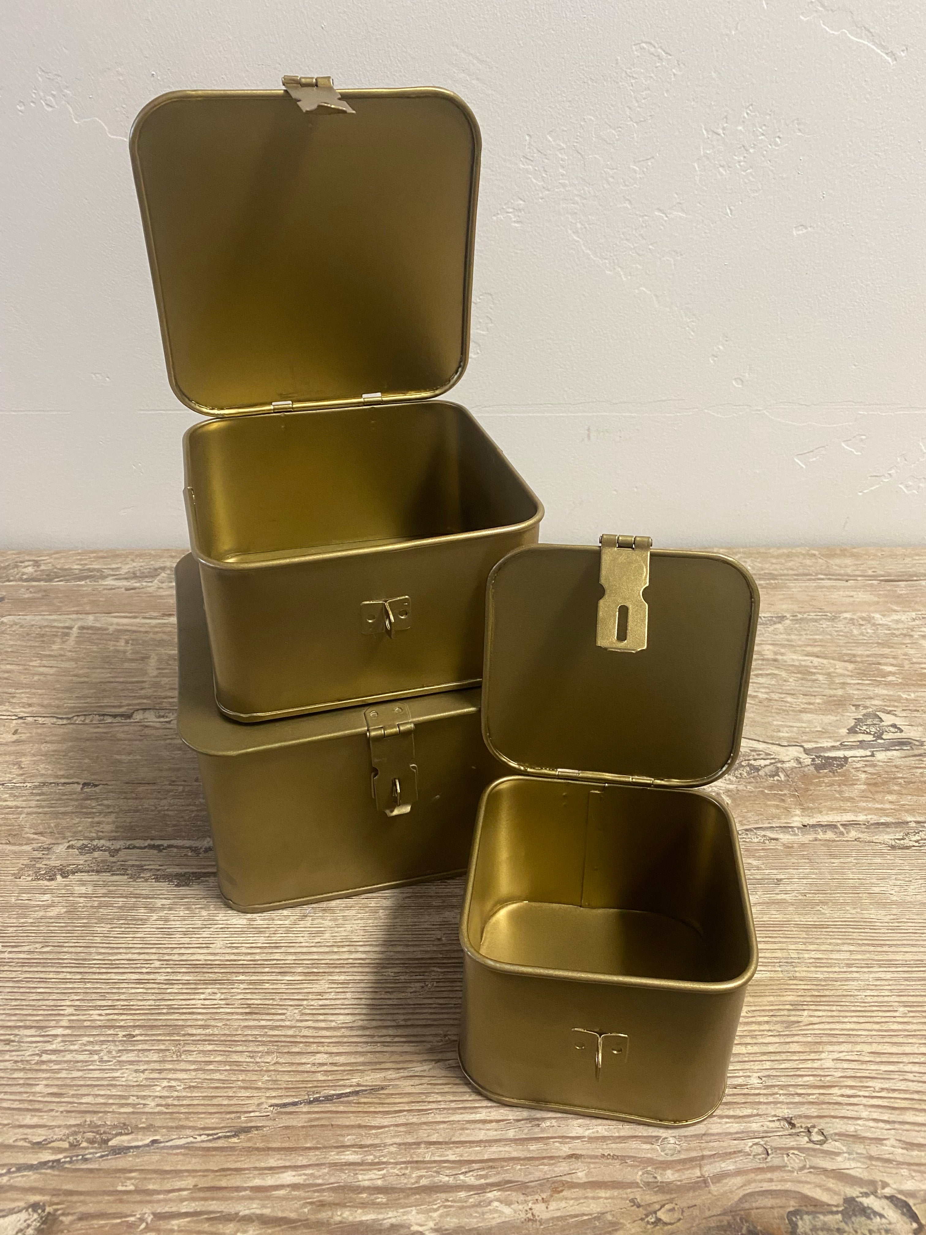 Metal Boxes Set of 3