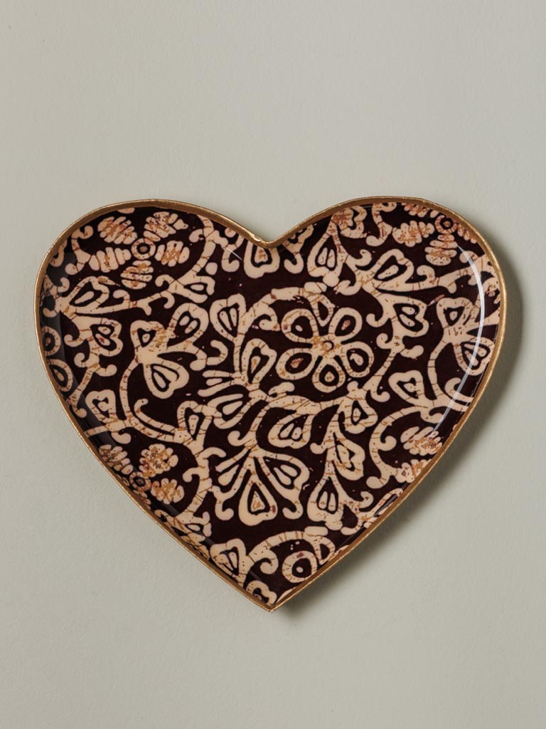 Chehoma S/2 Burgundy Heart Trays Bangalore detail