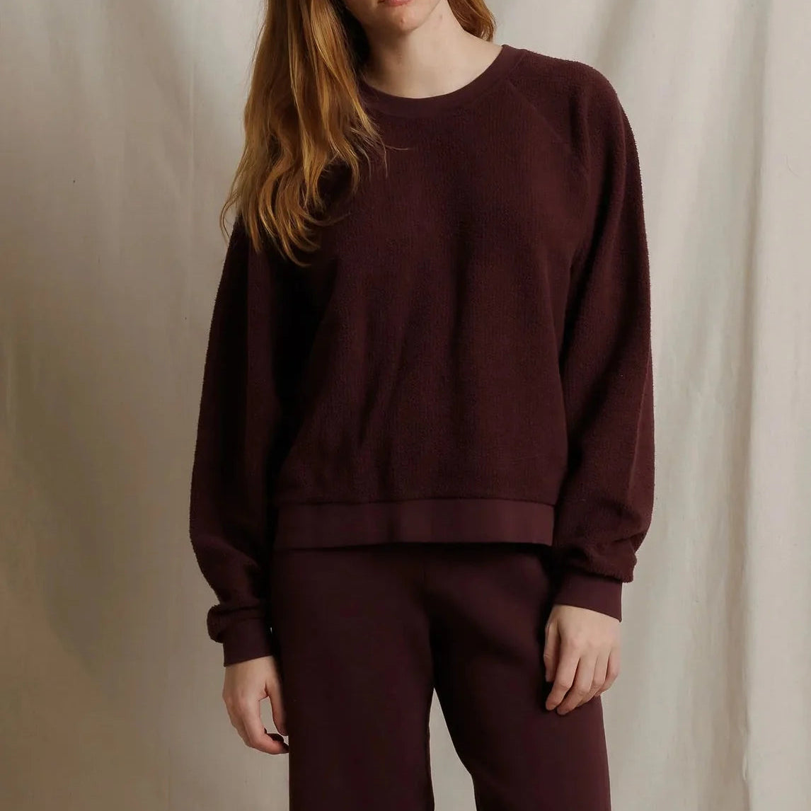 Ziggy Oversized Sweatshirt - Cherry Lacquer