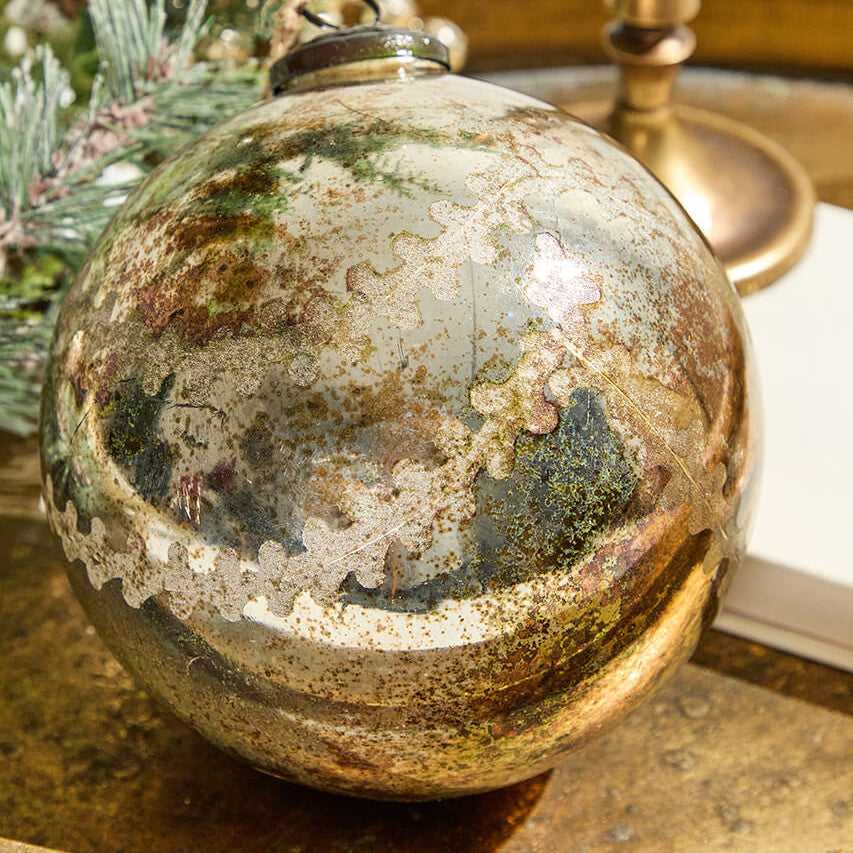 Notre Dame Glass 6 inch Ball Ornament