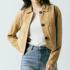 Suede Cropped Jacket