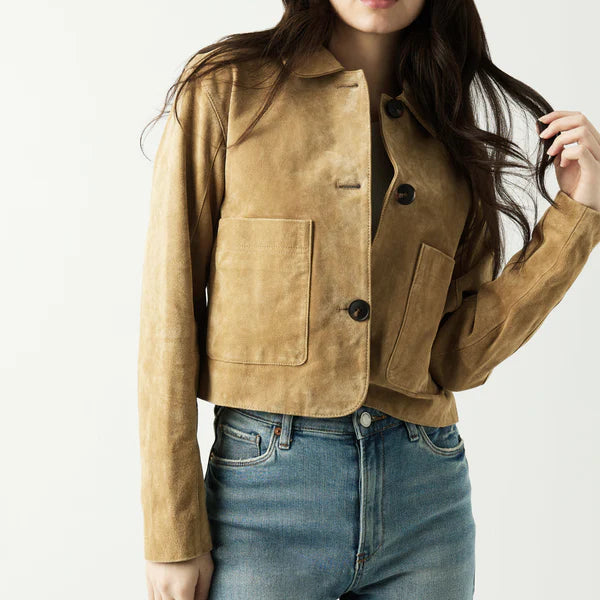 Suede Cropped Jacket