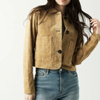 Suede Cropped Jacket
