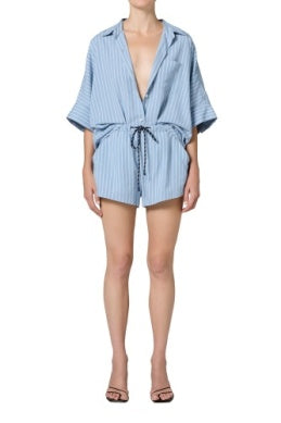 Claire Blouse Capri Stripe