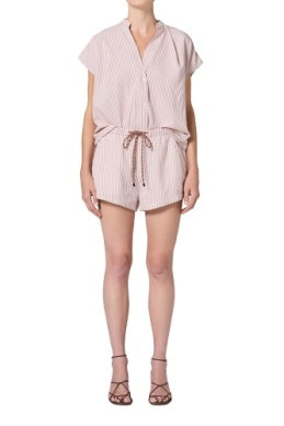 Penelope Blouse Raspberry Stripe