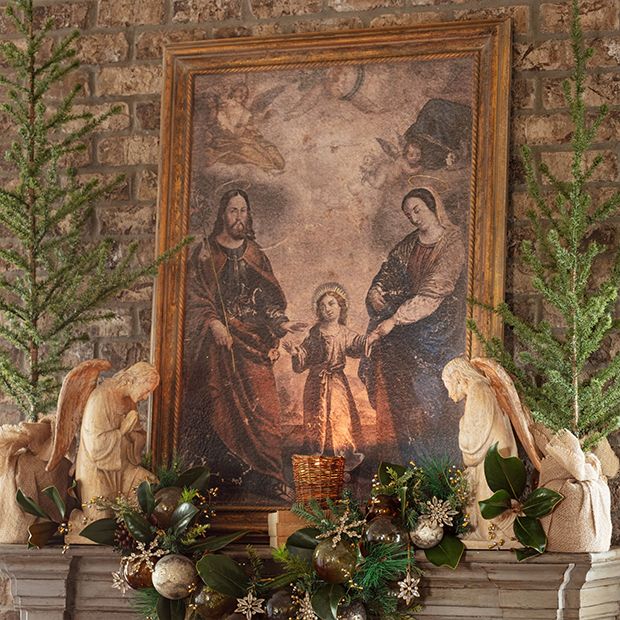 Holy Family Framed Aged Print